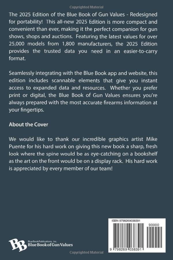 Blue Book of Gun Values 2025 Edition Price Guide, Second Issue