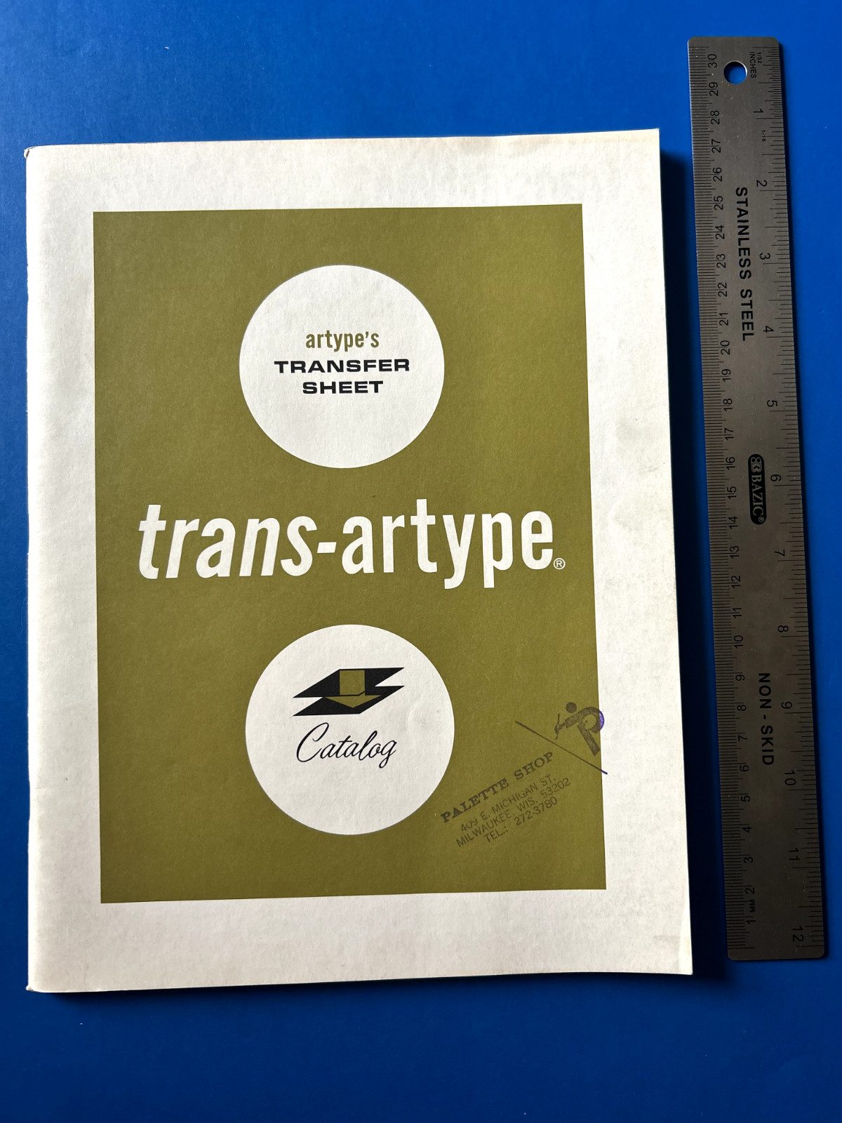 Original 1966 artype’s Transfer Sheet trans-artype Catalog 79 pages