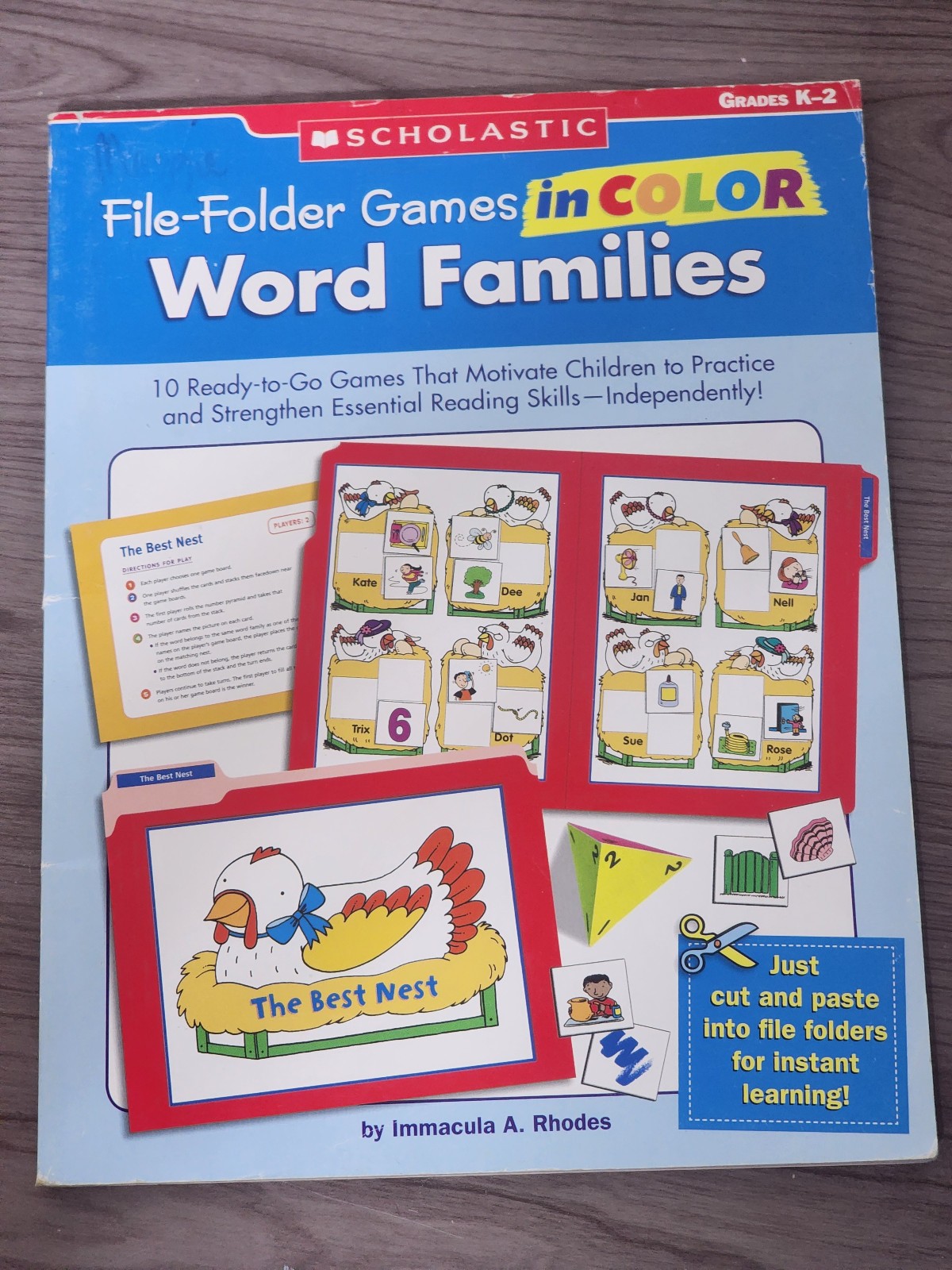 🕮 A11~File-Folder Games in Color: Phonics: 10 Ready-to-Go Games That Motivate