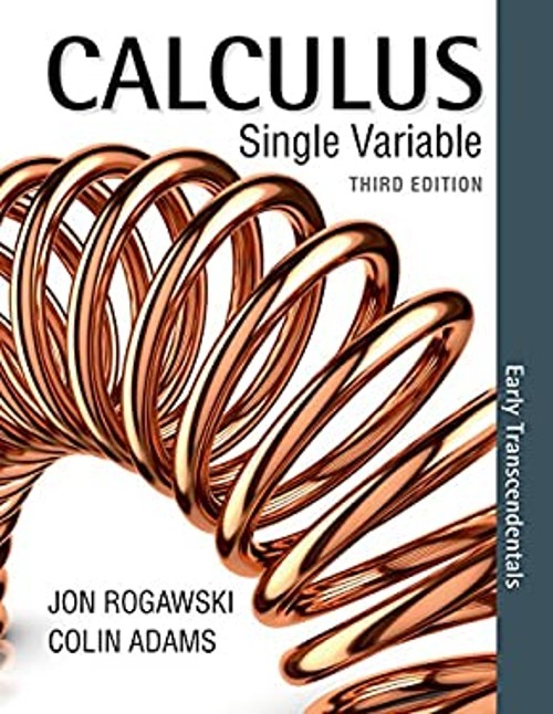Calculus Early Transcendentals Single Variable Hardcover Jon Roga