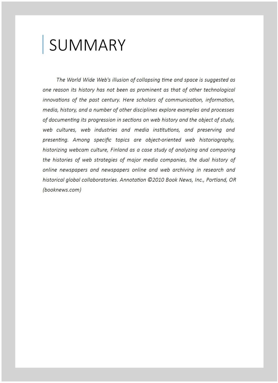 Web History, Paperback by Brugger, Niels (EDT), Brand New, Free shipping in t…