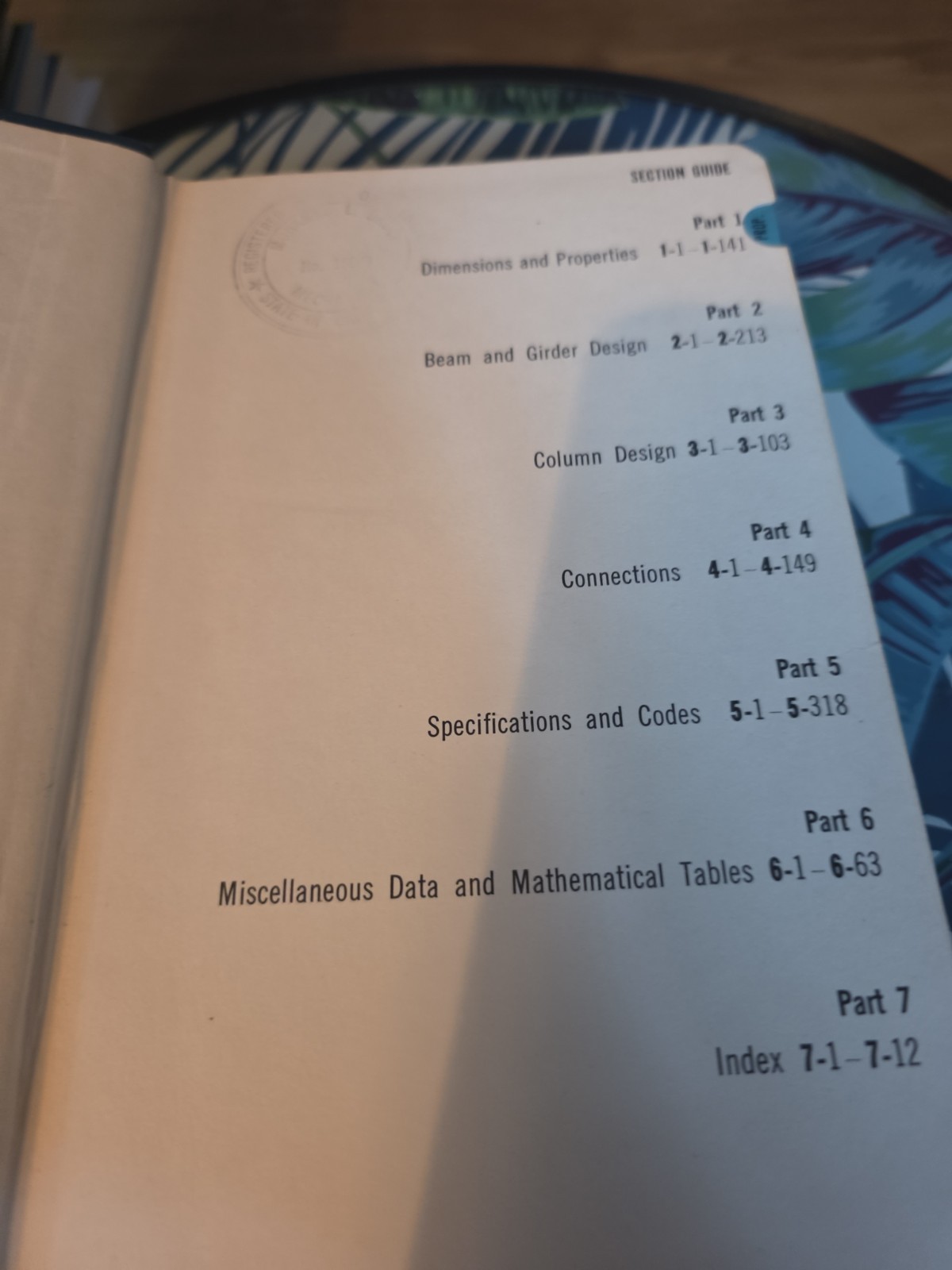 Manual Of Steel Construction 7th Edition AISC Handbook Book 1973 Structural