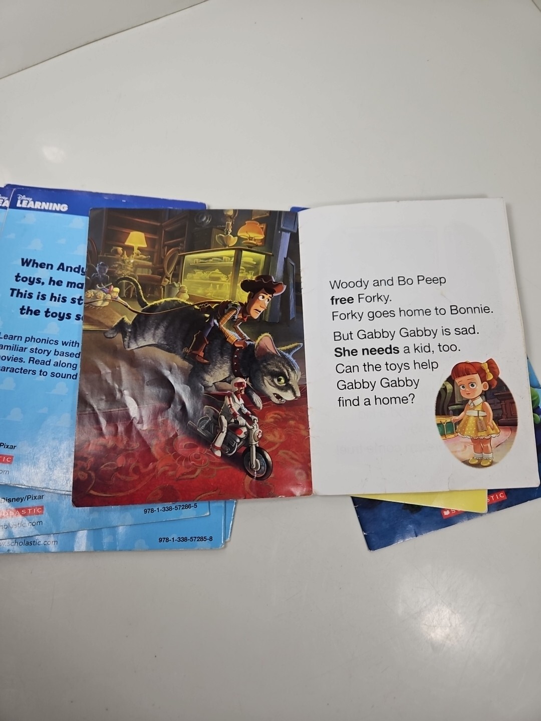 Disney LEARNING TOY STORY BOOK LOT PIXAR SCHOLASTIC 9 BOOK SET WOODY BUZZ GUC