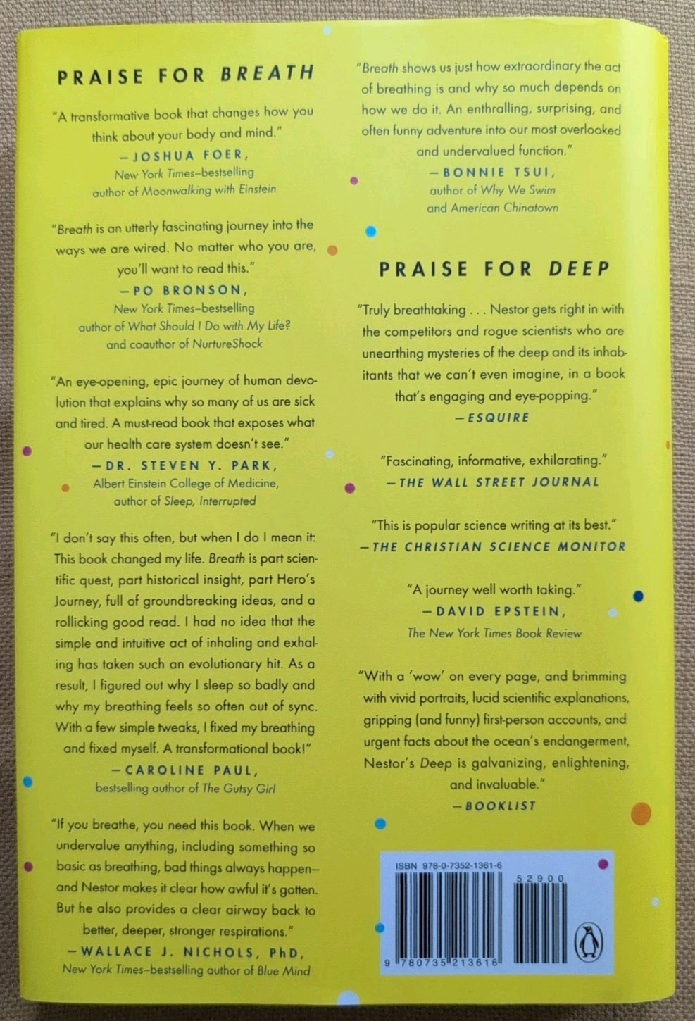 Breath : The New Science of a Lost Art by James Nestor (Lightly Used Hardcover)