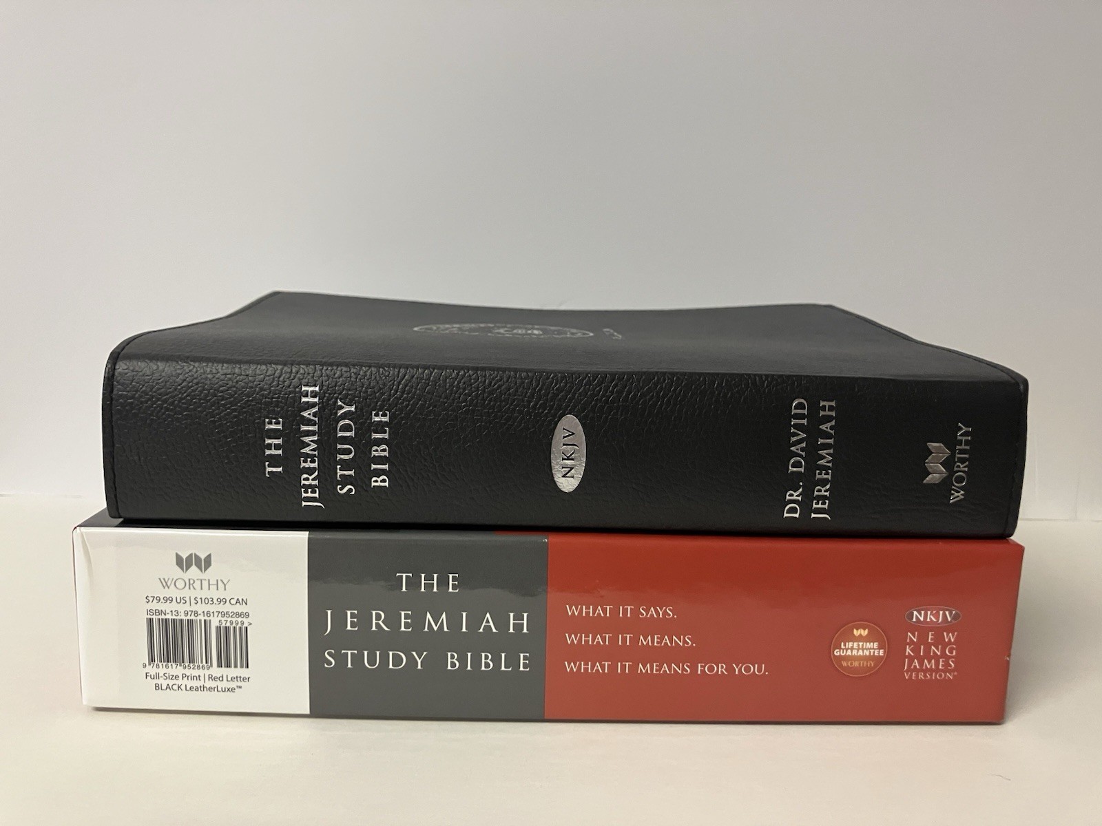 The Jeremiah Study Bible NKJV Black LeatherLuxe 2013 Cedarville University