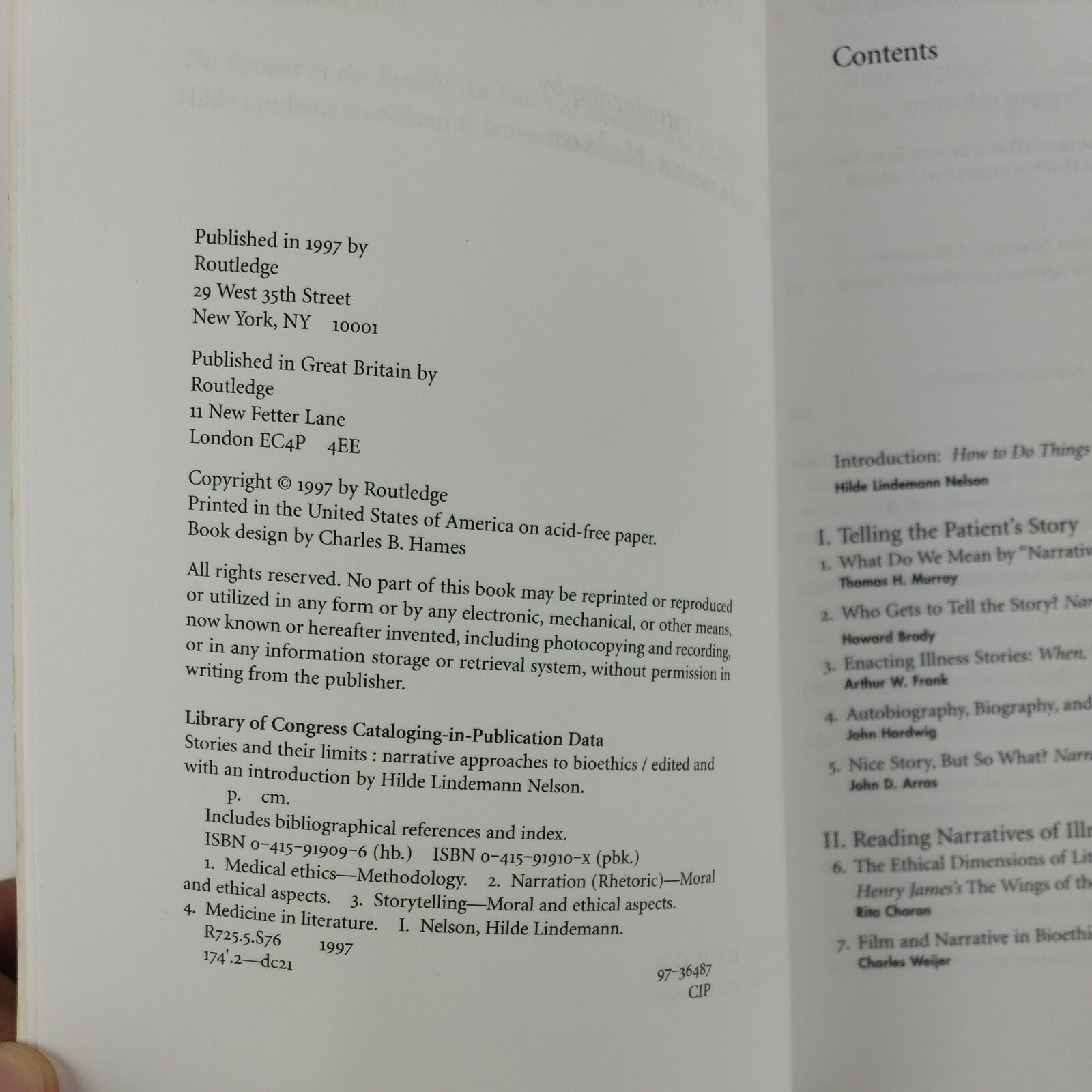 Reflective Bioethics Stories and Their Limits 1997 Hilde Nelson Narrative