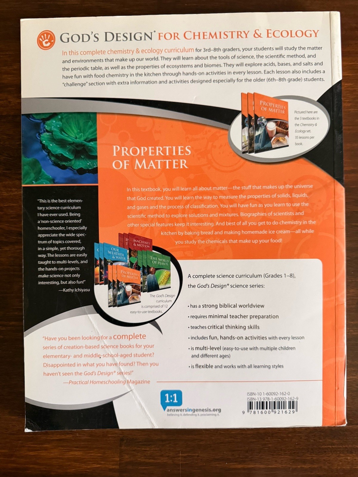 Masterbooks Chemistry Ecology: Student & Teacher Gr 3-8