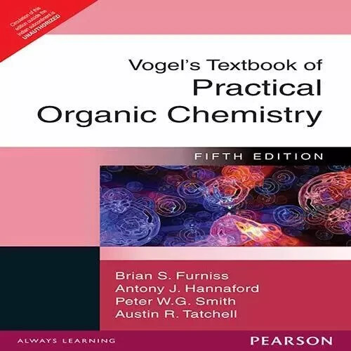 Vogel’s Textbook of Practical Organic Chemistry 5ED Furniss “Free Ship from USA”