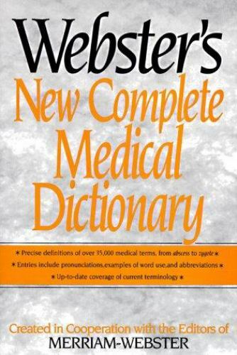Webster’s New Complete Medical Dict- 076519435X, Merriam-Webster Edit, hardcover