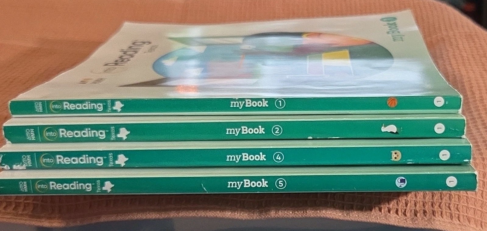 HMH Into Reading Texas Grade 1 MyBook Set Books 1, 2, 4, 5 w/ ISBNs