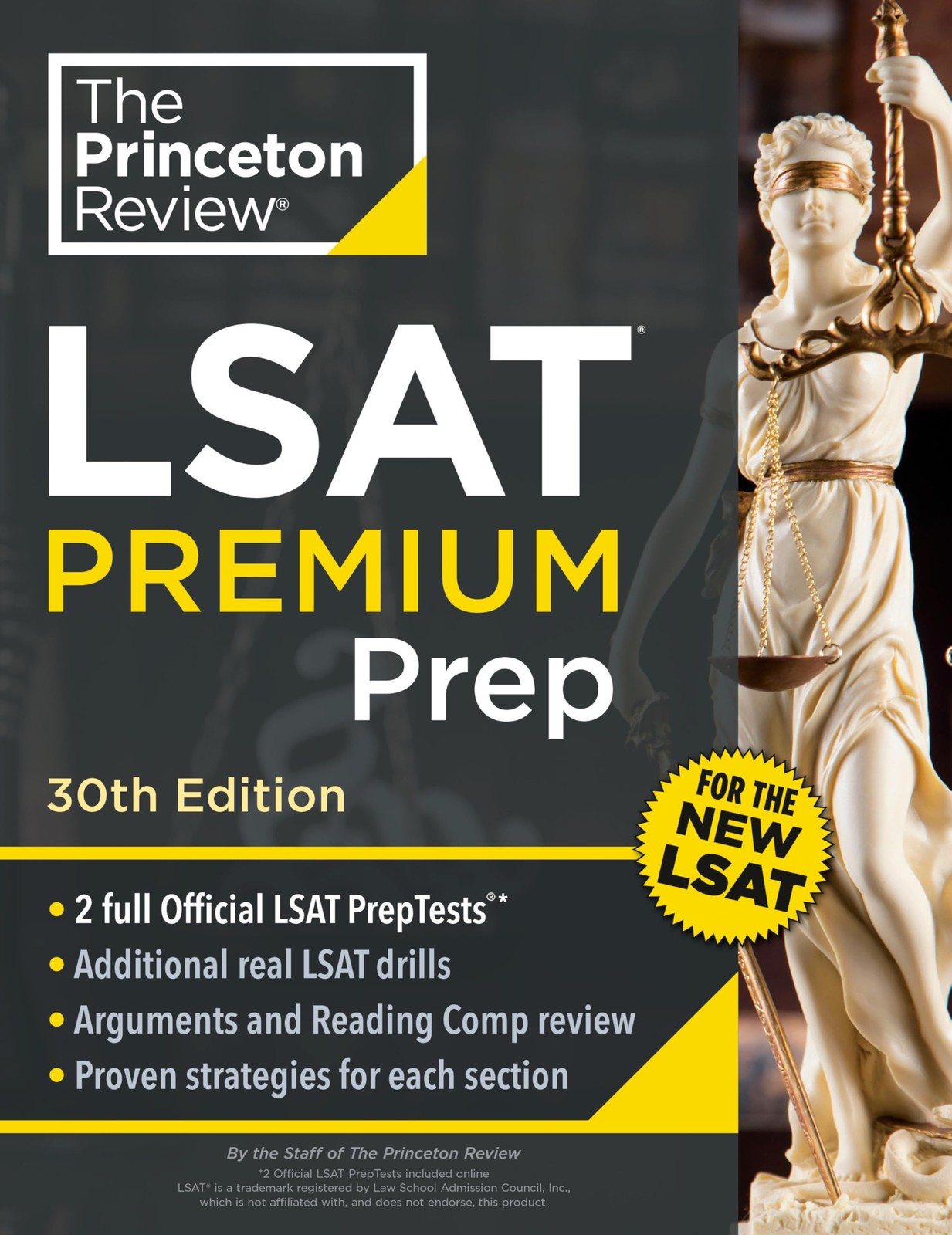 Princeton Review LSAT Premium Prep, 30th Edition: 2 Official LSAT PrepTests …