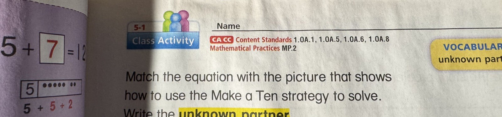 HMH Math Expressions California Student Activity Book Vol. 1 & 2 Grade 1