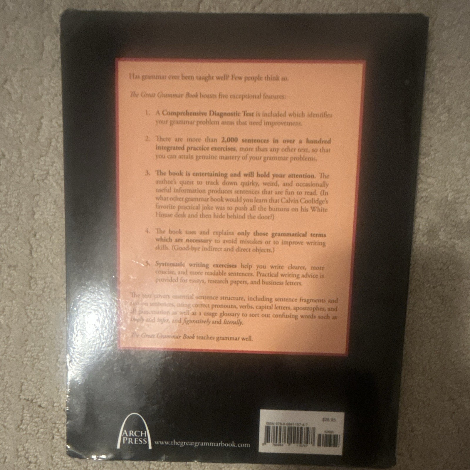 The Great Grammar Book Second Edition Hardcover Grammar Marsha Sramek