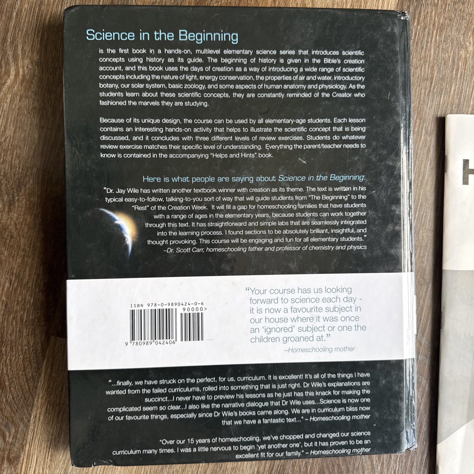 Science in the Beginning by Dr. Jay L. Wile Hardcover homeschool guide textbook