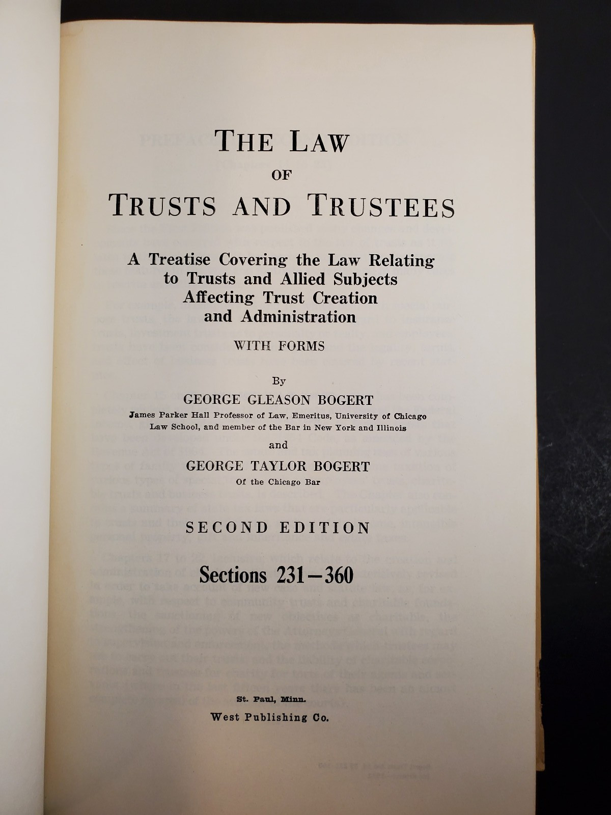 Bogert: The Law of Trusts & Trustees 2nd Ed. Vol. 231–360 (1972 Reprint) + 1976
