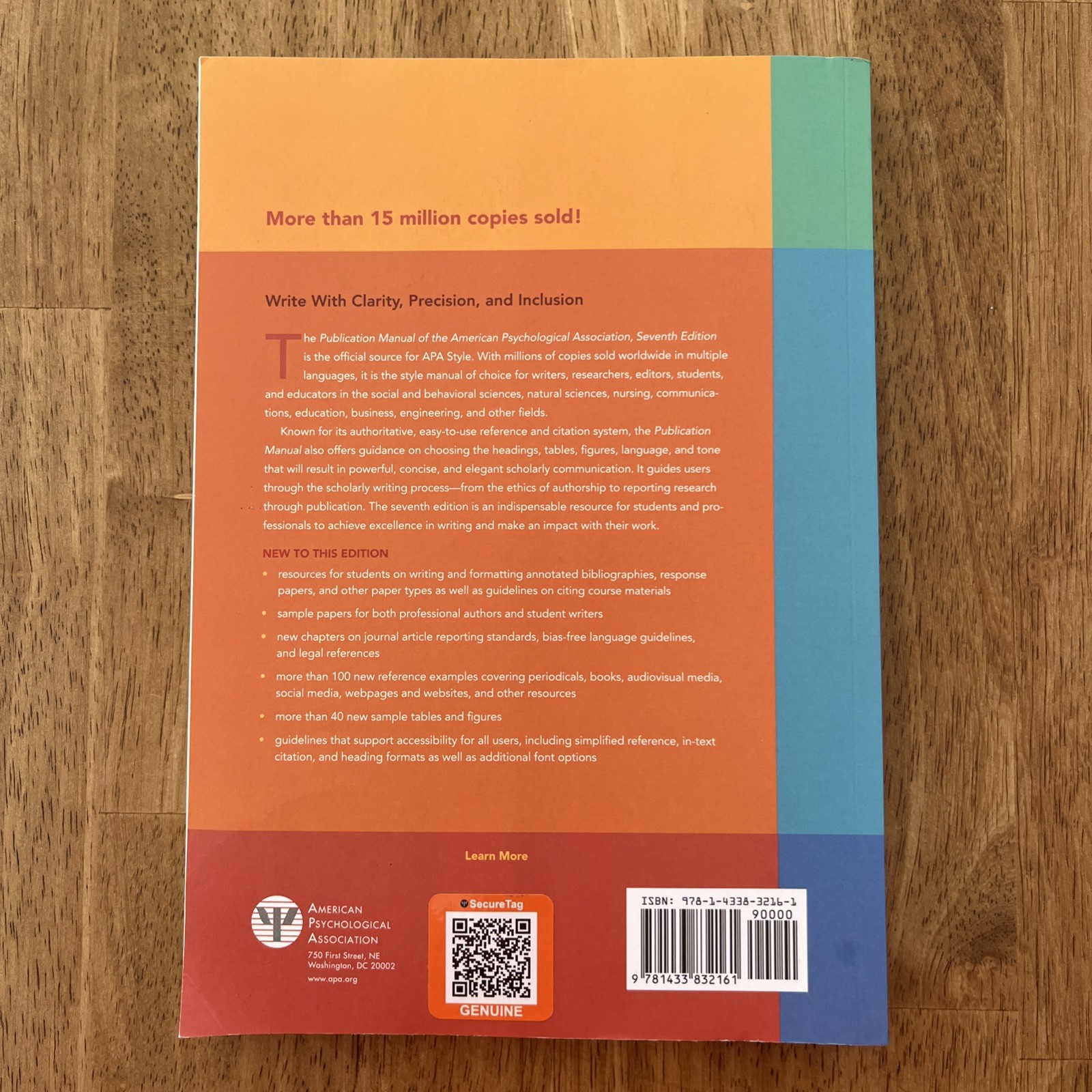 Publication Manual Official Guide 7th Edition of the American Psychological Ass.