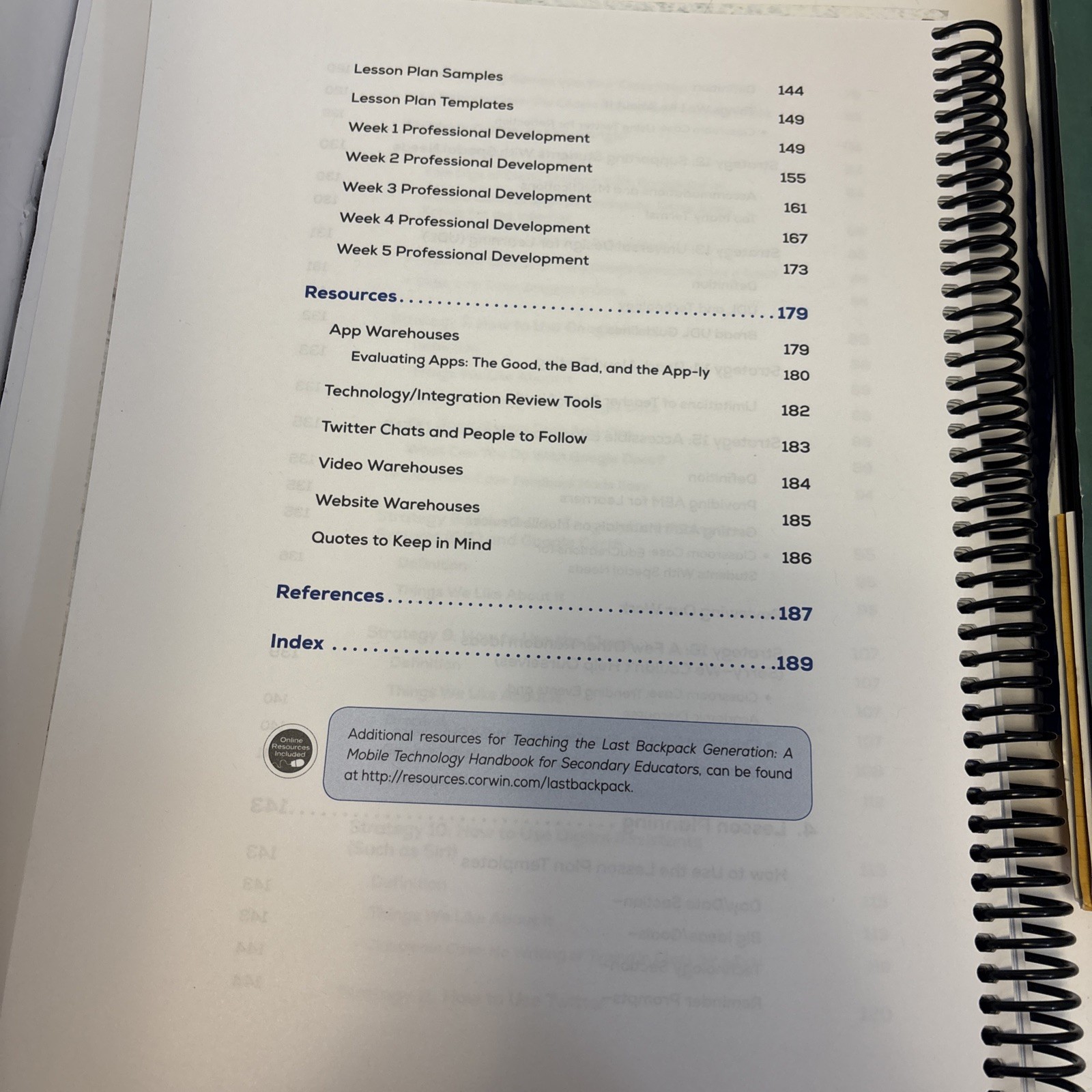 Teaching the Last Backpack Generation~ For Secondary Educators (Spiral) $2 SHIP