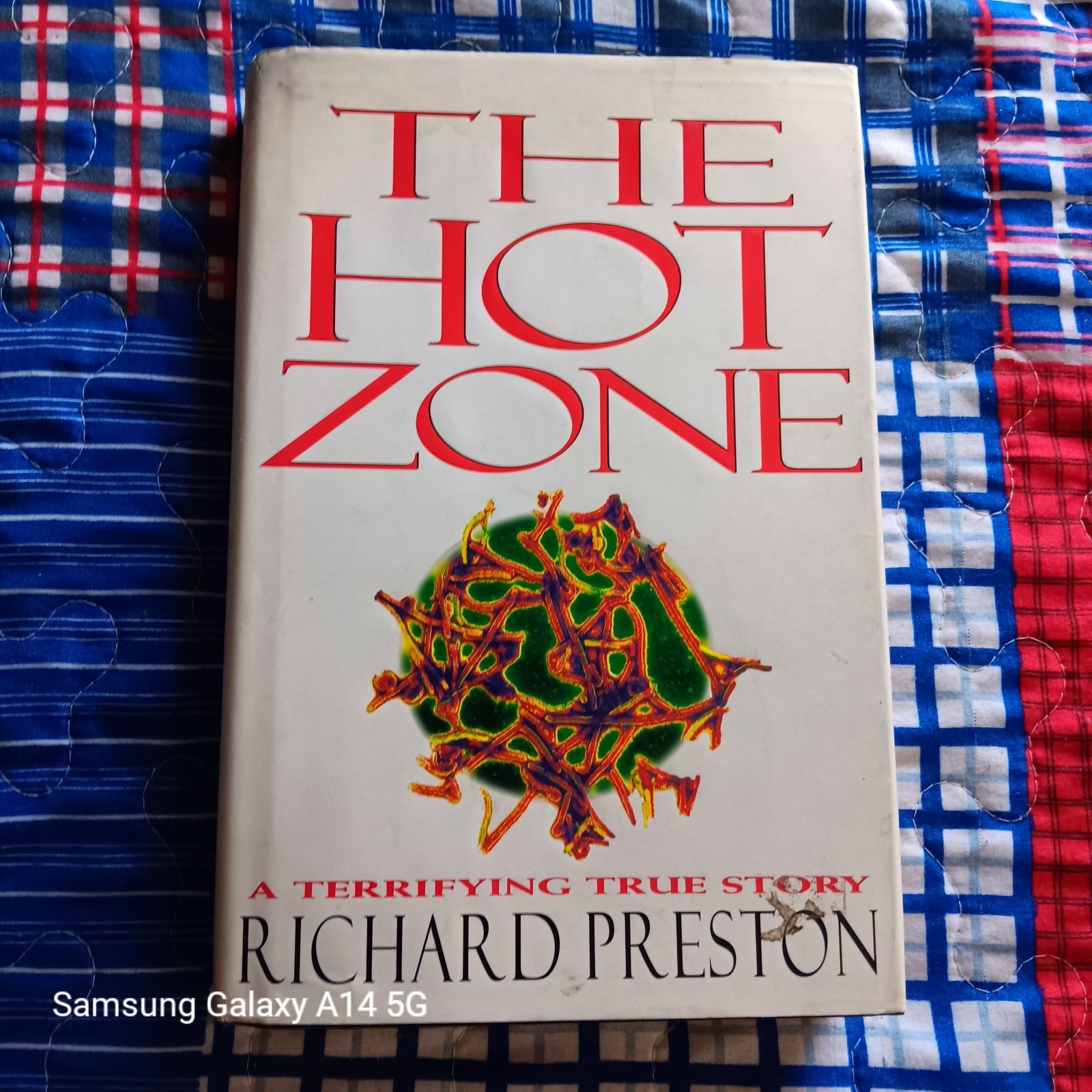 The Hot Zone Richard Preston 1994 Hardcover Ebola Virus True Story Book DJ