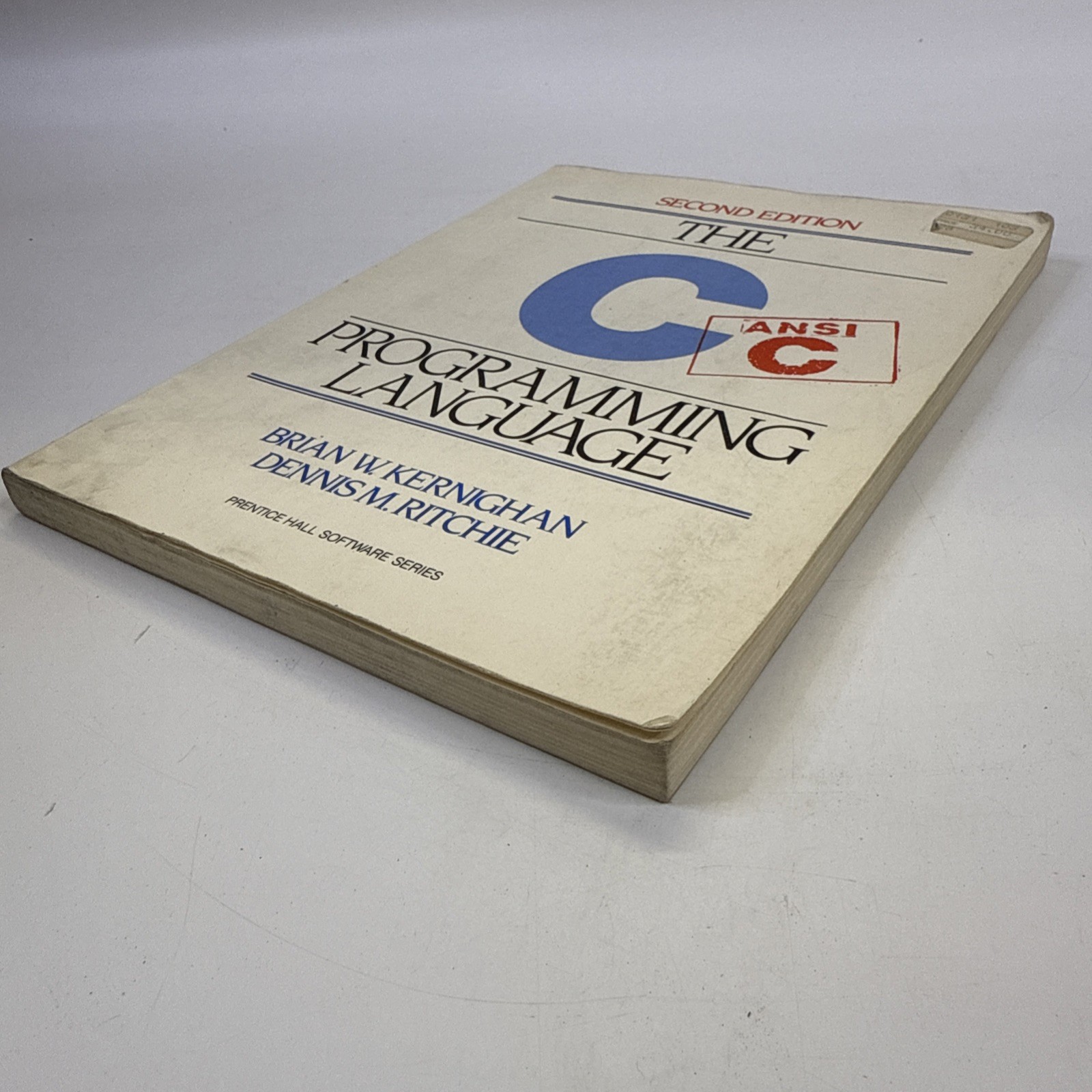 C Programming Language by Brian Kernighan and Dennis Ritchie 1988 Book Vintage