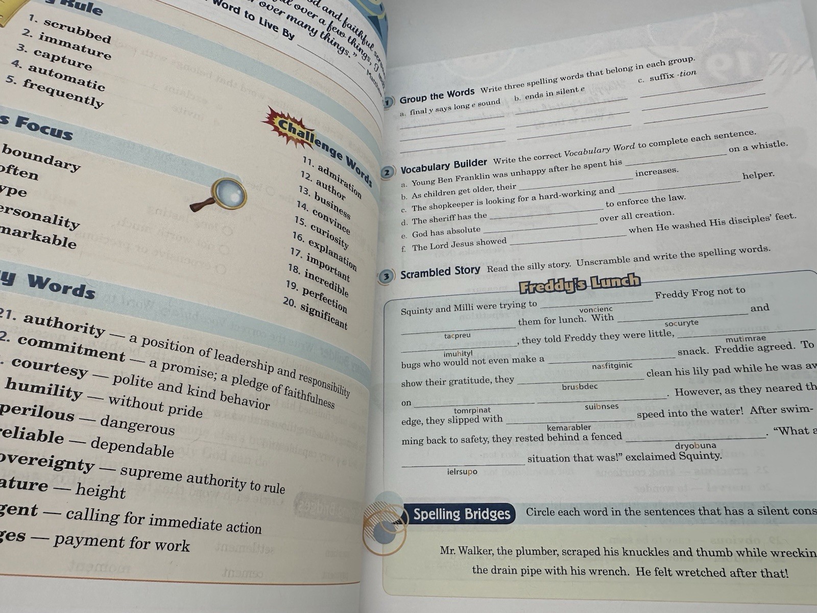 Abeka Spelling Vocabulary Poetry 4 Student Textbook Tests & Answers ~ A Beka NEW
