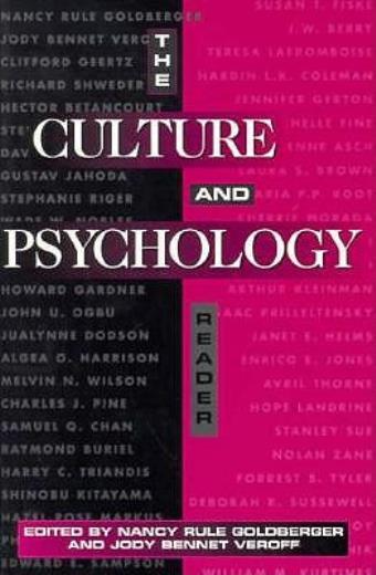 The Culture And Psychology Reader