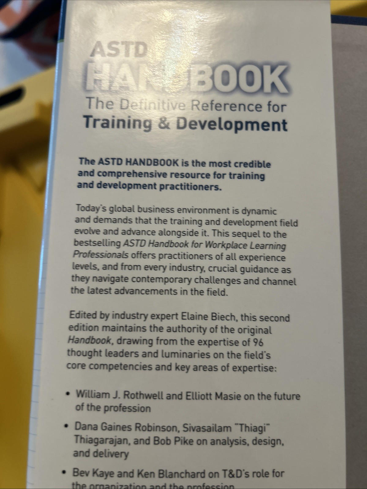 ASTD Handbook : The Definitive Reference for Training & Development, Hardcove…