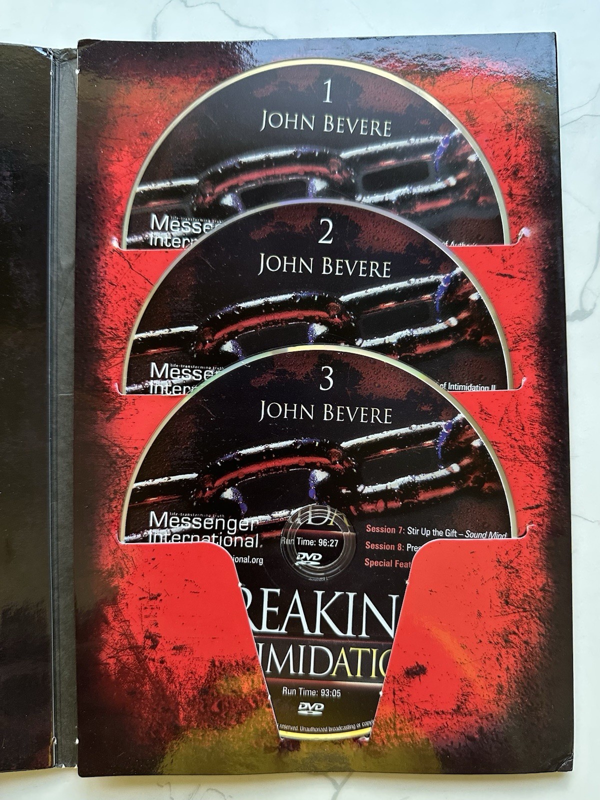 **Breaking Intimidation Curriculum Kit by John Bevere 2008 DVD CD’S + Workbook**