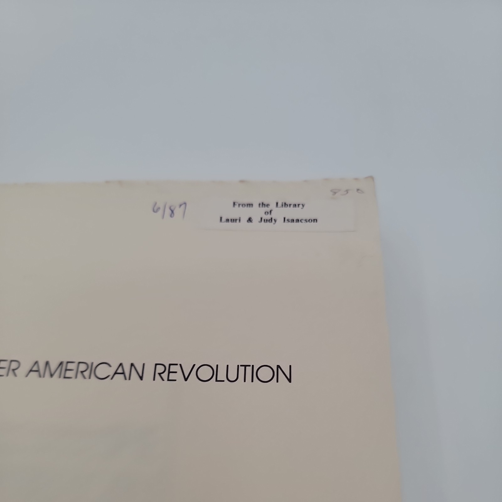 The Other American Revolution Book Vincent Harding. CAAS Monograph Series