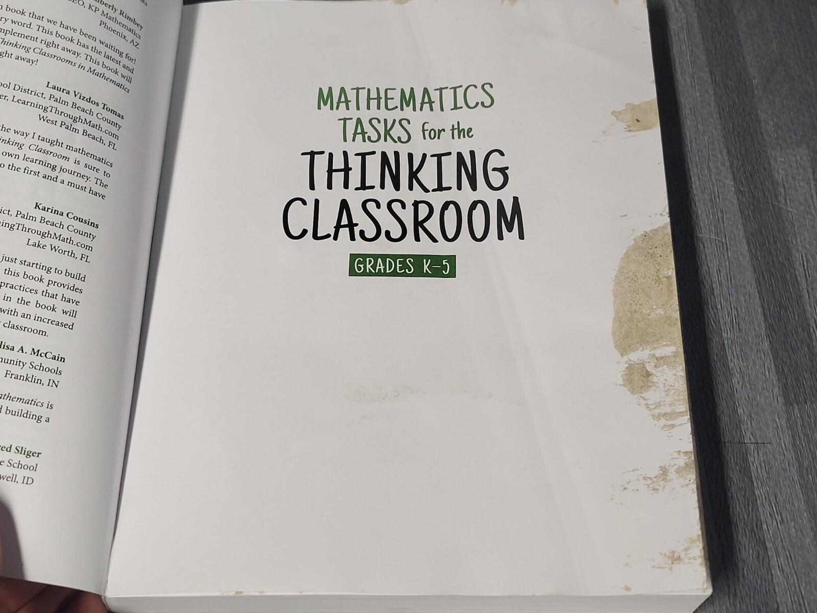 ⭐⭐⭐⭐⭐ **READ** Mathematics Tasks for the Thinking Classroom 2024 Paperback