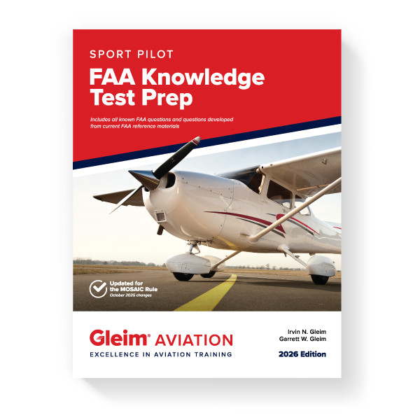 NEW Gleim FAA Sport Pilot Knowledge Test Prep – 2026 Edition