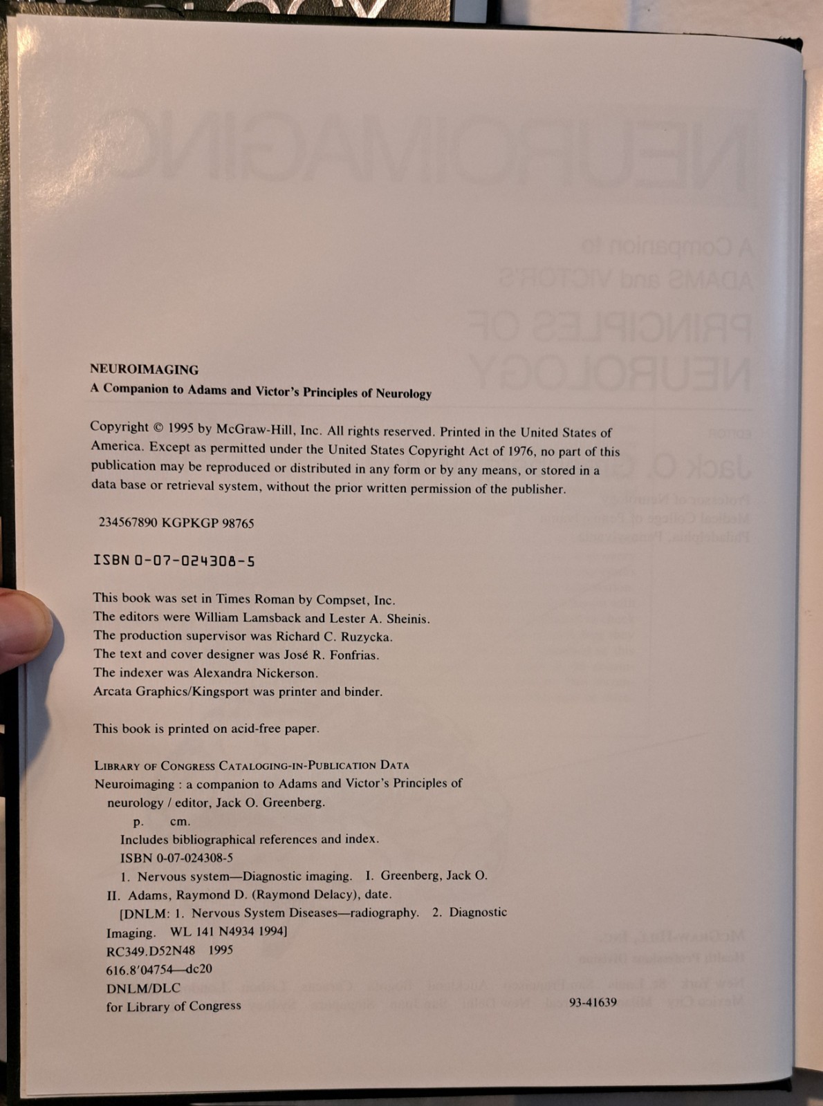 Principles of Neurology (5th Edition) + Neuroimaging Companion – 2 Book HC Set