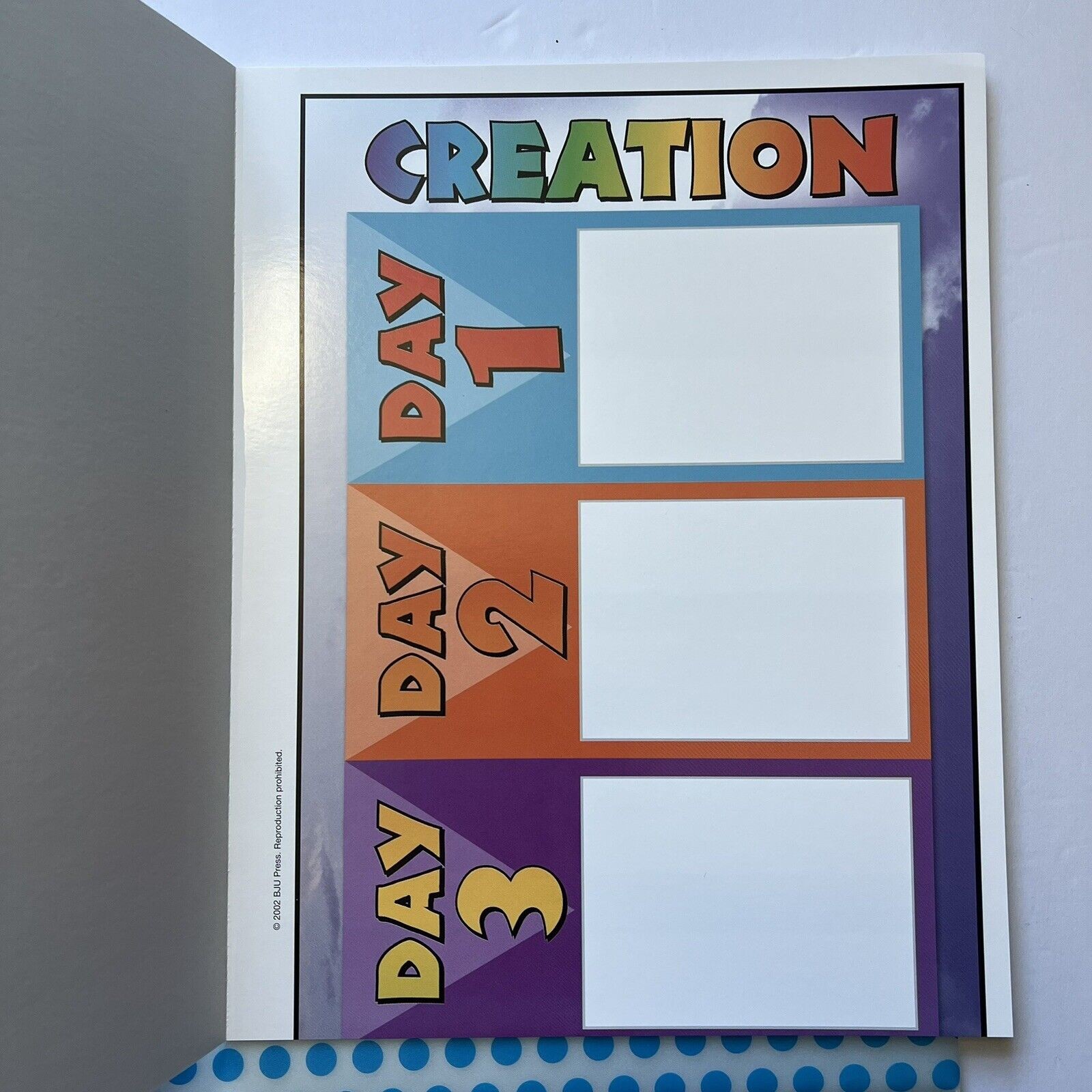 BJU Press Bible Truths 1 A Fathers Care Student Handouts Homeschool Curriculum