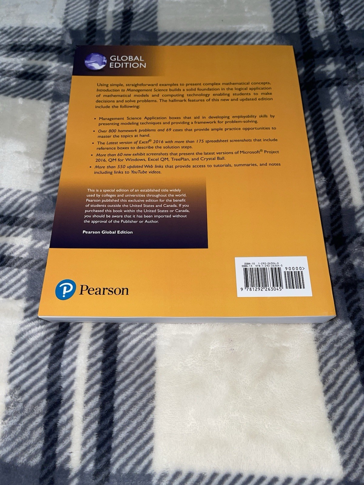 New Perfect MintCondition Introduction to Management Science 13th Global Edition