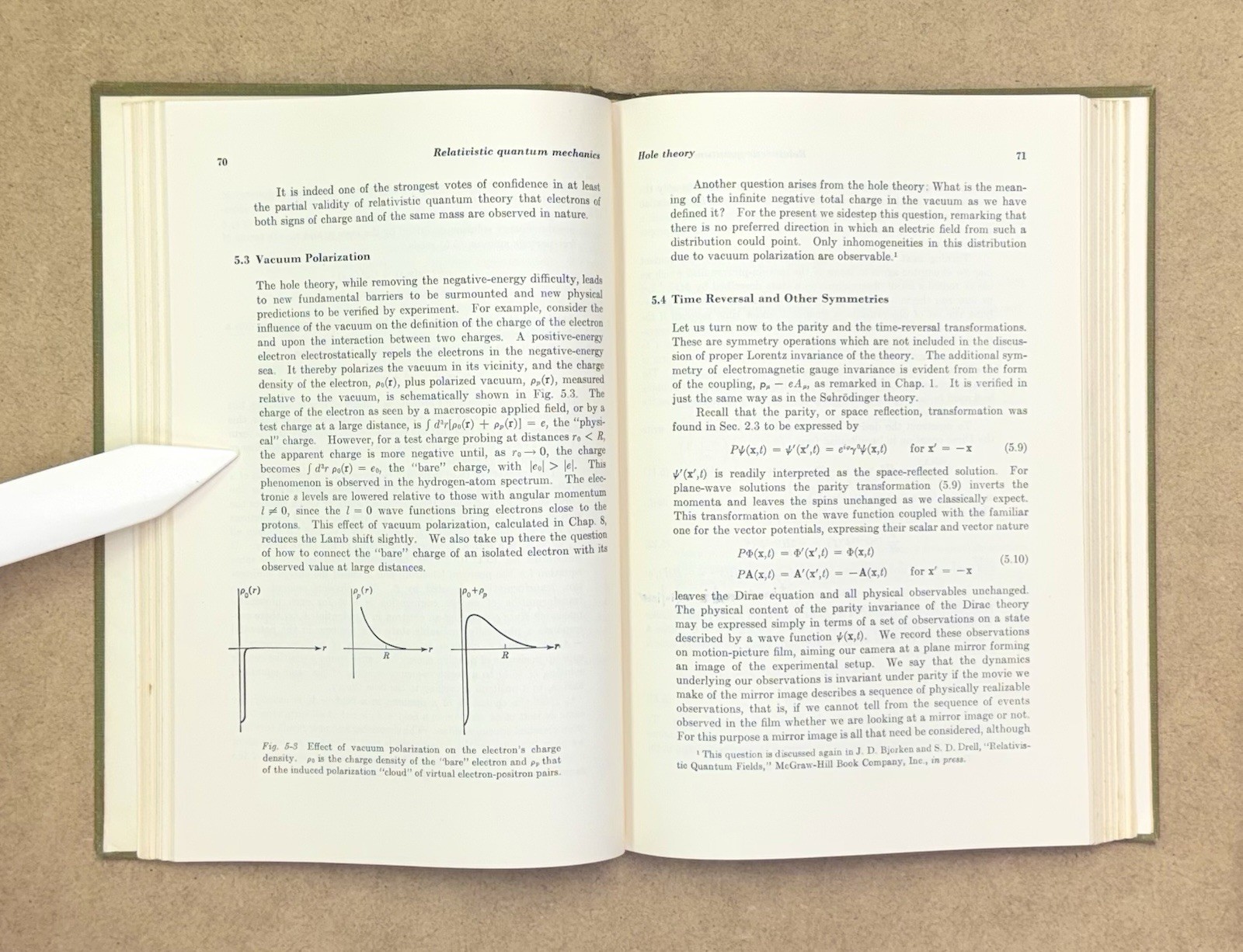 Vintage 1964 Relativistic Quantum Mechanics by Bjorken & Drell HCVG 1st Edition