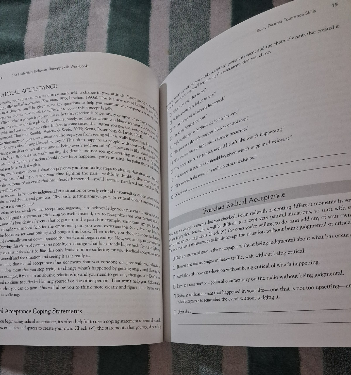 Dialectical Behavior Therapy Skills Workbook 2nd Edition (BRAND NEW!!)