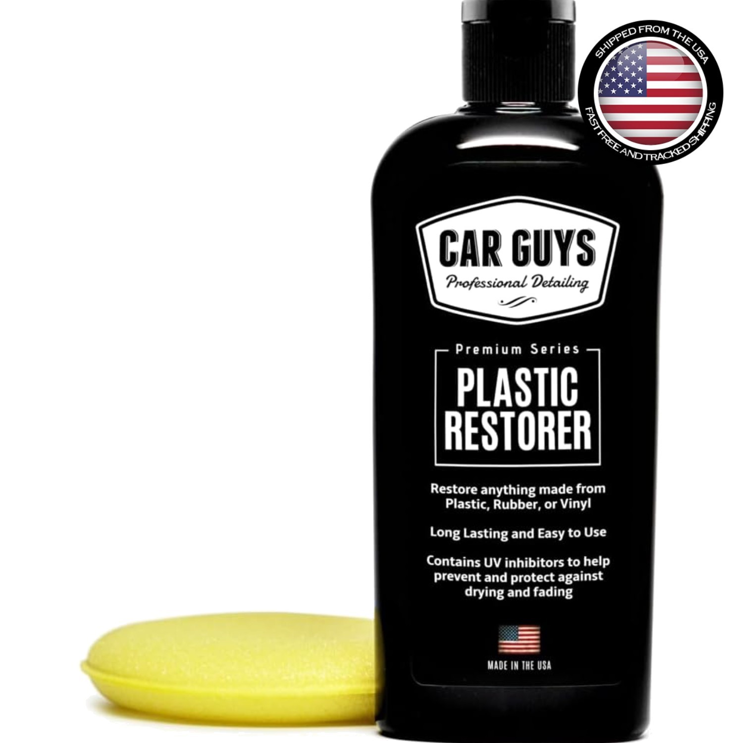 8 Oz Foam Applicator Plastic Restorer – User-Friendly & Safe for Car Detailing