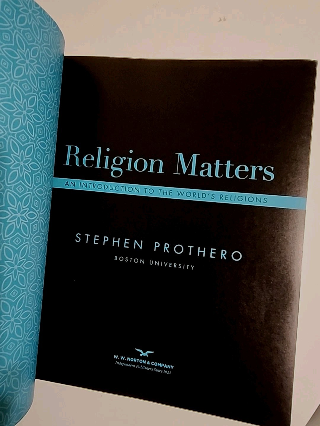 Religion Matters, 1st Edition by Stephen Prothero (2020, Trade Paperback / Mixed