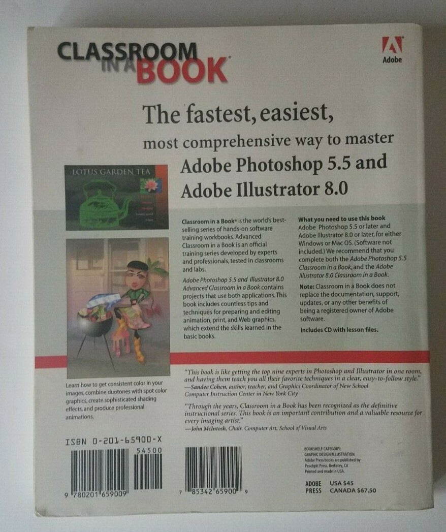 2000 Adobe Photoshop 5.5 & Illustrator 8.0 Classroom In A Book