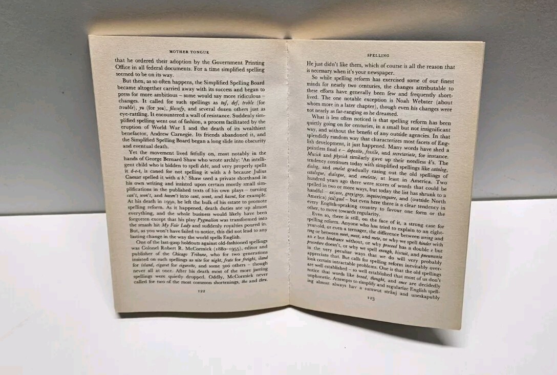 Mother Tongue: The English Language by Bill Bryson (Paperback, 1991)