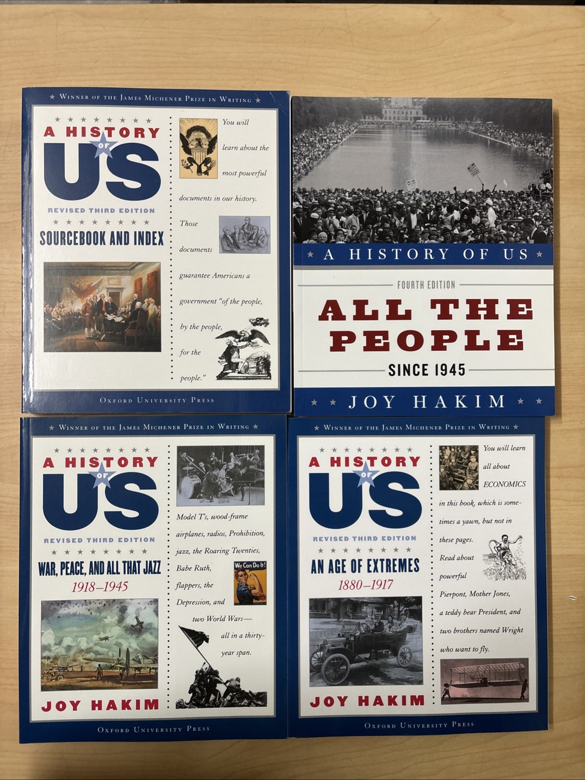 Lot 11 A History of Us Vol. 1-11 Joy Hakim Revised 3rd Edition PB Complete Set