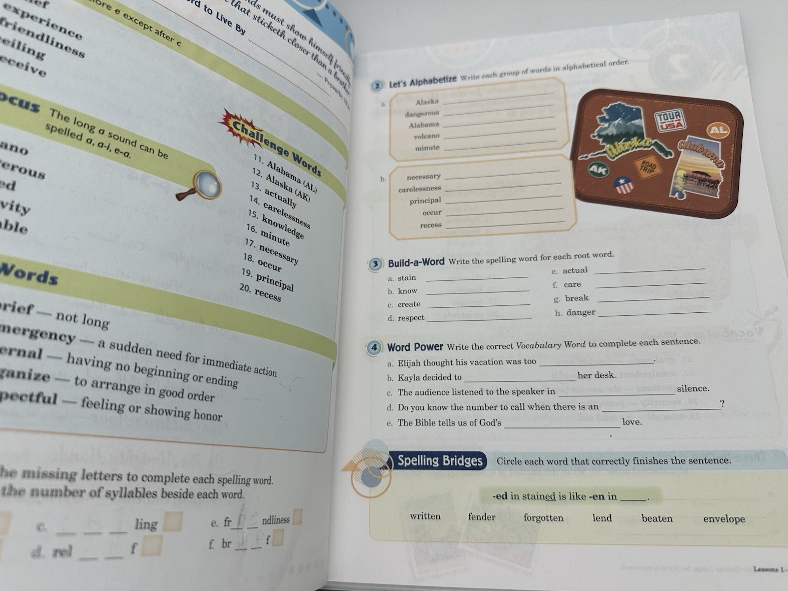 Abeka Spelling Vocabulary Poetry 4 Student Textbook Tests & Answers ~ A Beka NEW