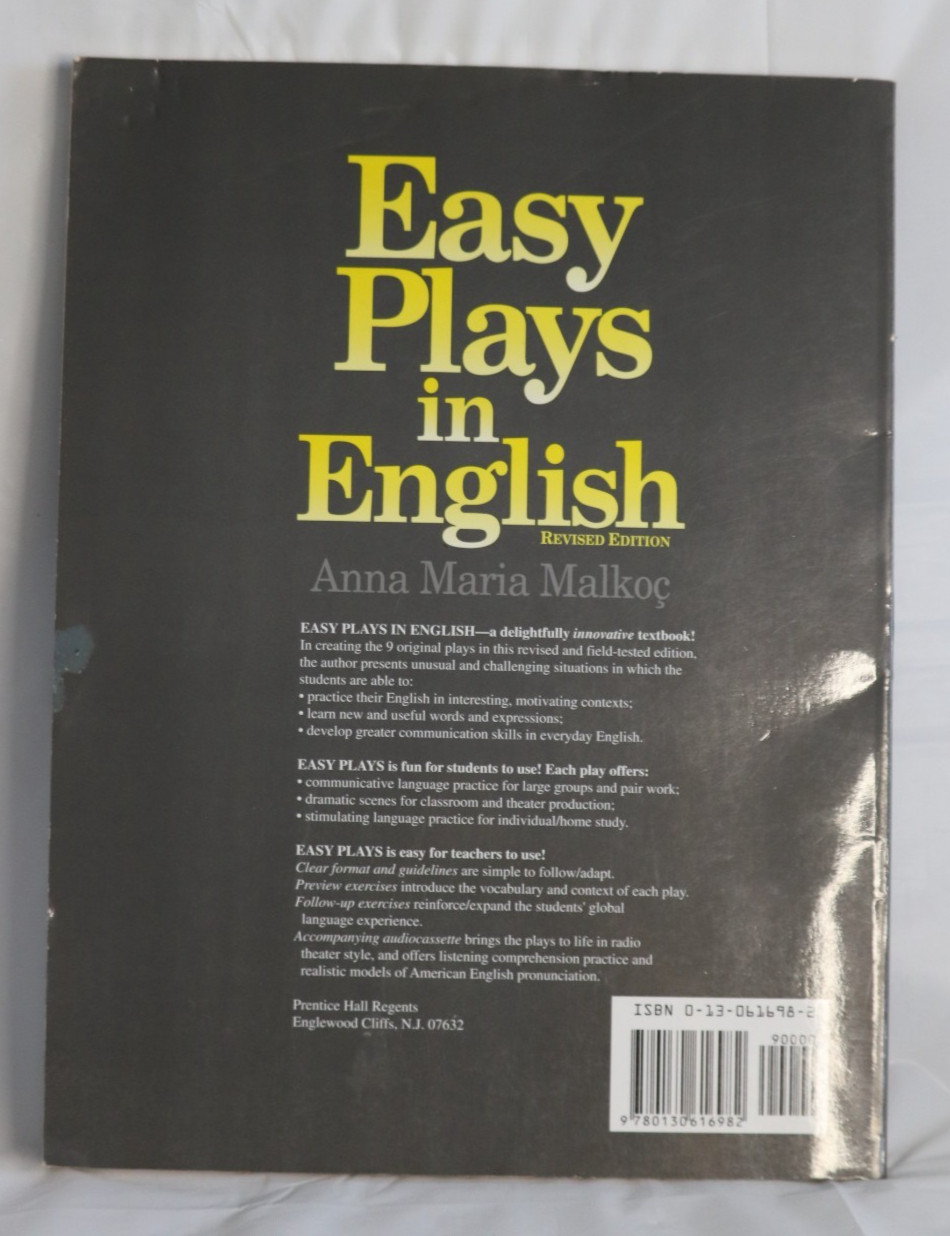 Easy Plays in English by Anna Maria Malkoc, Study Practice English Textbook #35