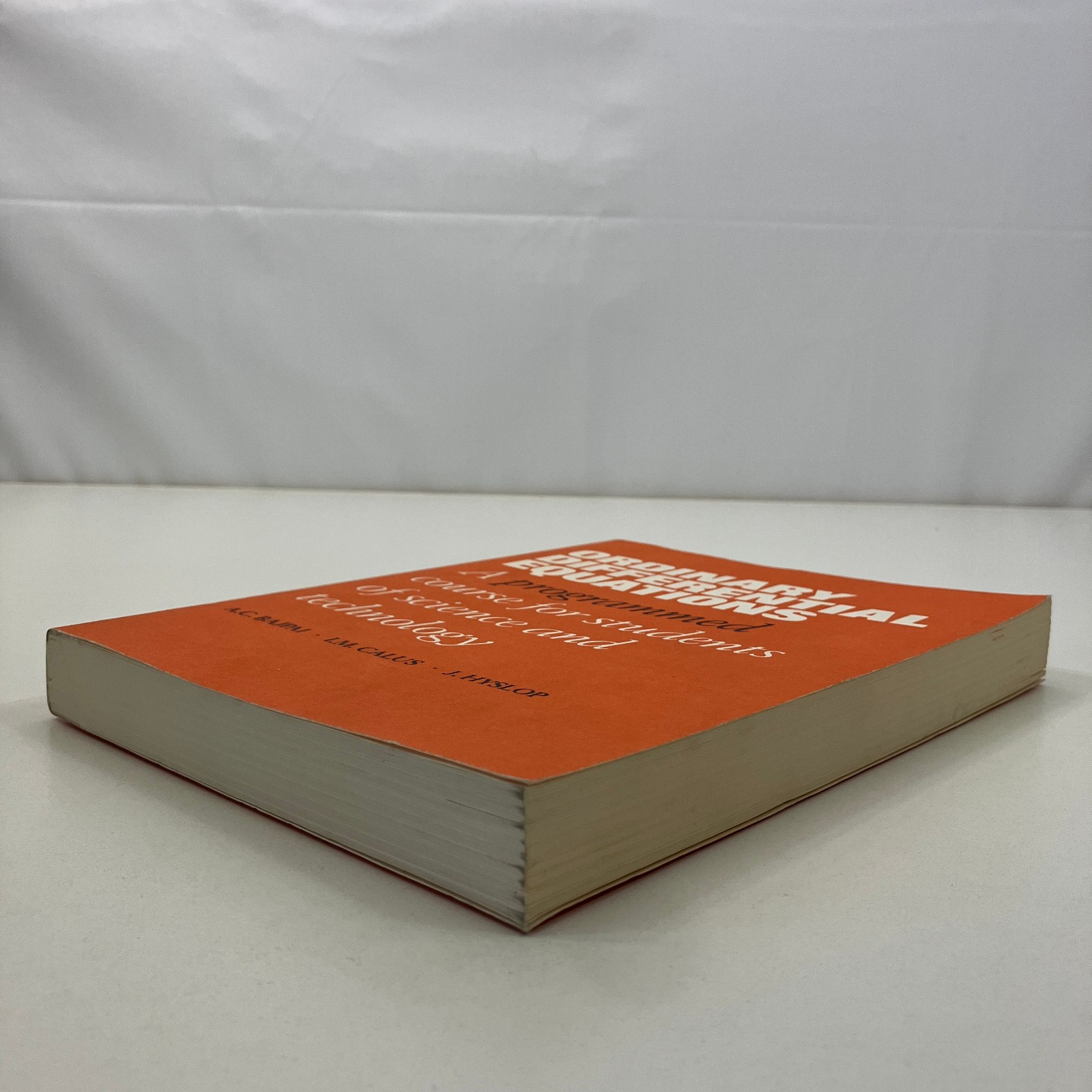 Ordinary Differential Equations Vintage 1970 TPB Bajpai Calus Hyslop John Wiley