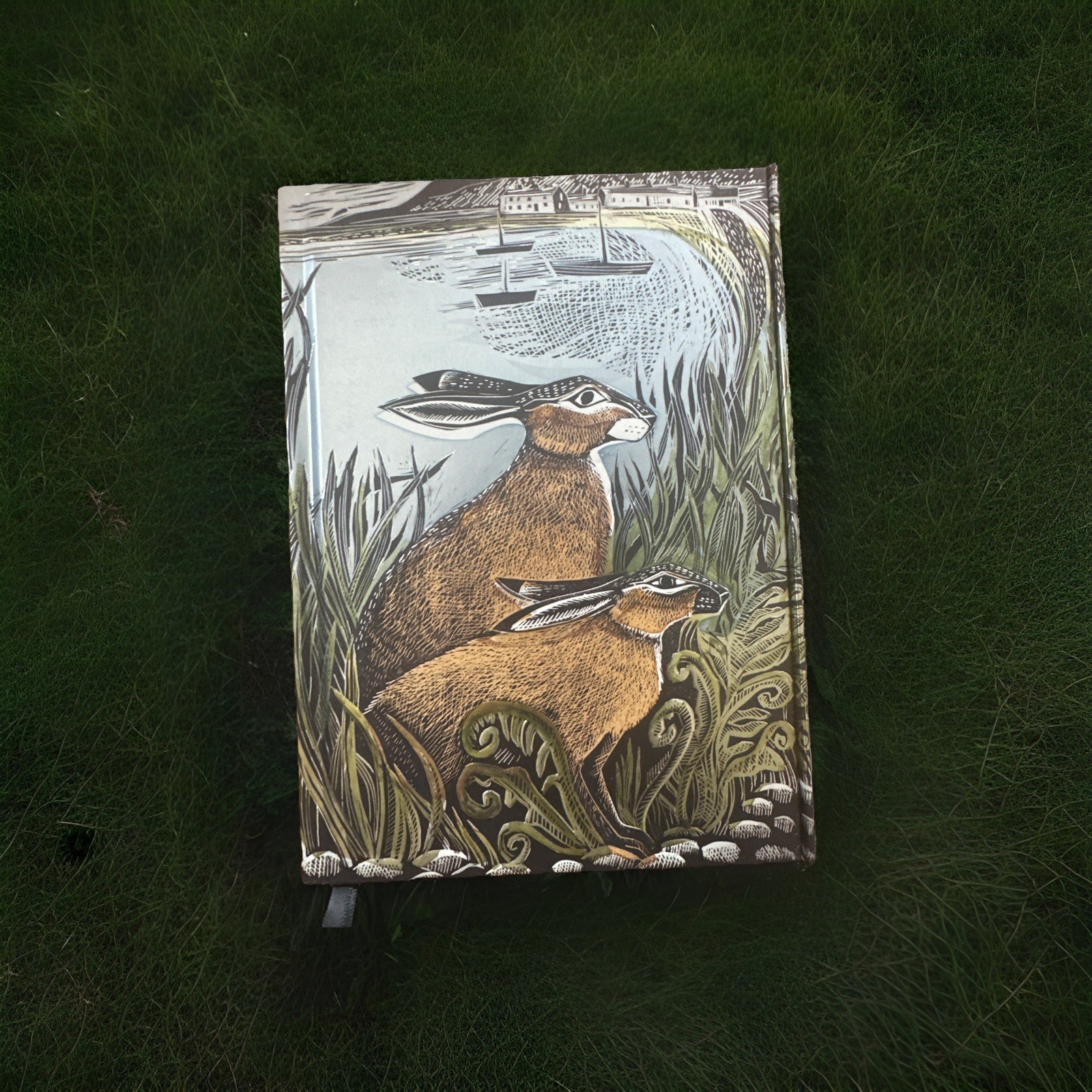 Angela Harding: Rathlin Hares (Foiled Journal) (Notebook) Flame Tree Notebooks