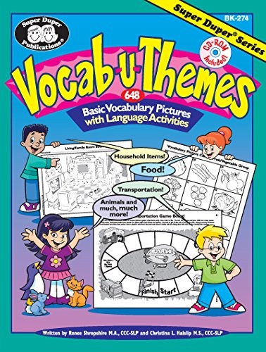 VOCAB-U-THEMES 648 BASIC VOCABULARY PICTURES WITH LANGUAGE By Renee Shropshire