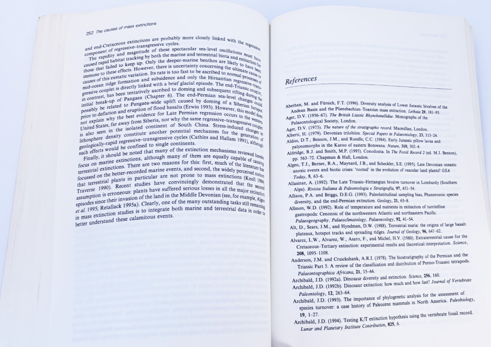 Mass Extinctions and Their Aftermath by A Hallam & P B Wignell