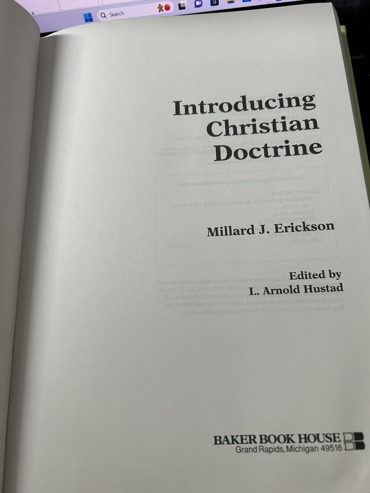 Introducing Christian Doctrine by Millard J. Erickson (1992, Hardcover, Abridged
