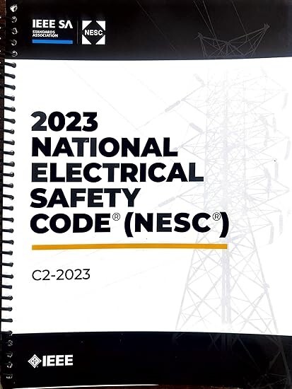 IEEE Nesc 2023 Spiral National Electrical Safety Code Spiral bound AMBITIOUS
