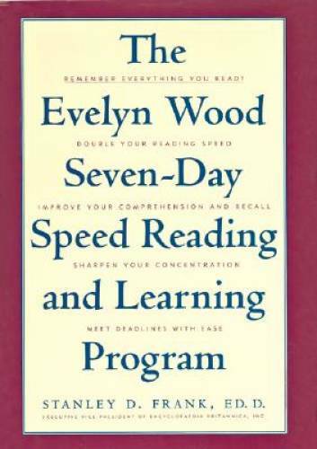 The Evelyn Wood Seven-Day Speed Reading and Learning Program – Hardcover – GOOD
