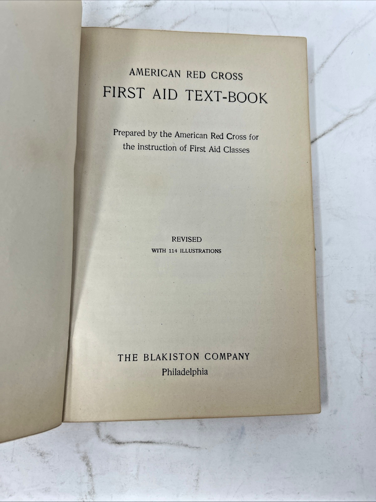 American Red Cross First Aid Text-Book Revised 1933 1940 Paperback Illustrated